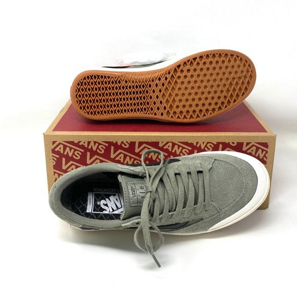 VANS Women's Size 8 VN0A3WKX2LA Berle Pro Skate Moss Gray Suede Low Top Sneaker - Picture 2 of 11